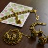 Maroon Indian wedding outfit for doll