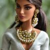 Blue Indian wedding outfit for doll