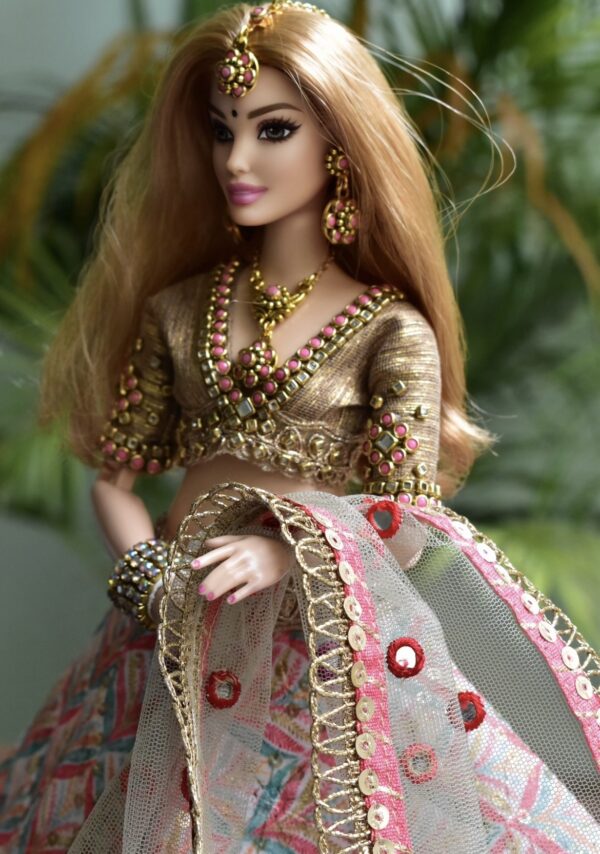 Bridal lehenga for curvy doll