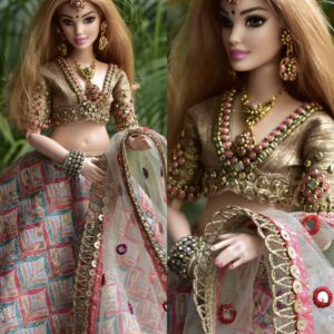 Bridal lehenga for curvy doll
