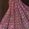 Pink and gold Indian wedding outfit for curvy doll