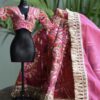 Pink embroidered lehenga for doll