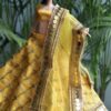 Yellow lehenga for doll
