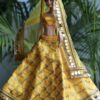 Yellow lehenga for doll