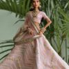 Pink Indian bridal lehenga for doll