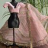 Pink Indian bridal lehenga for doll