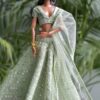 Green lehenga for doll