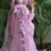 Pink saree for curvy doll