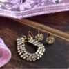Pink saree for curvy doll