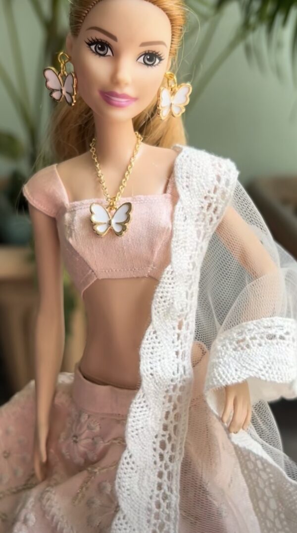 Pink dress for doll