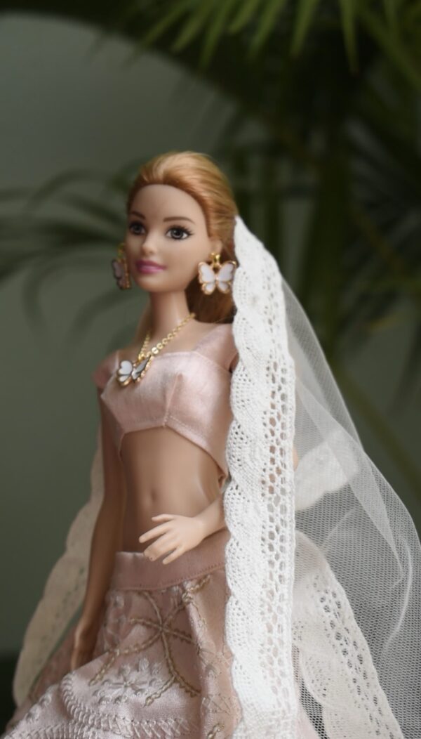 Pink dress for doll