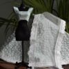 Blue white lehenga for doll