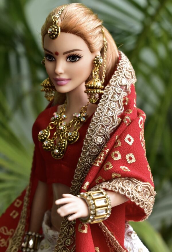 Gujarati Indian bridal lehenga for doll