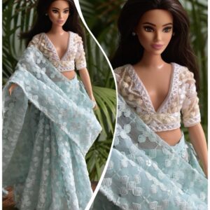 Saree for curvy doll