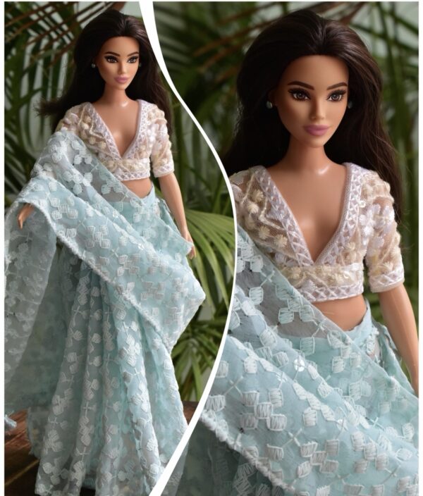 Saree for curvy doll