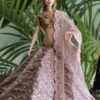 Pink lilac lehenga for doll