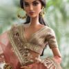 Orange gold festive lehenga for doll