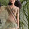 Olive green gold lehenga for doll