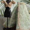 Olive green gold lehenga for doll