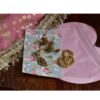 Pastel pink blue wedding lehenga for doll