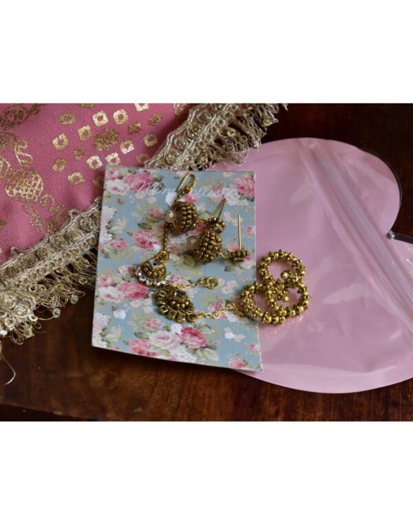 Pastel pink blue wedding lehenga for doll