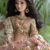 Sparkly Indian wedding bridal outfit for doll