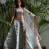 Blue lehenga for curvy doll