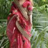 Pink saree for curvy doll