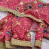 Pink saree for curvy doll