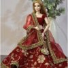 Red bridal lehenga for curvy doll