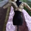 Pretty lilac and gold lehenga for doll