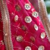 Pink and gold Indian lehenga for curvy doll