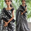 Pretty black saree for barbie doll