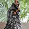 Pretty black saree for barbie doll
