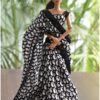 Pretty black saree for barbie doll