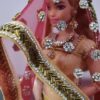 Heavily embellished Indian wedding lehenga for curvy doll