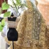 Heavily embellished Indian bridal lehenga for doll