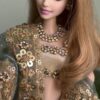 Heavily embellished Indian bridal lehenga for doll