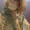Heavily embellished Indian bridal lehenga for doll