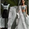 Blue white lehenga for doll