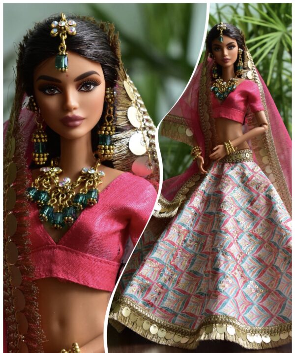 Bridal lehenga for doll