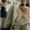 Olive green gold lehenga for doll