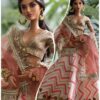 Orange gold festive lehenga for doll