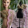 Pink lilac lehenga for doll
