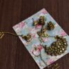 Blue gold Indian bridal lehenga for Barbie doll