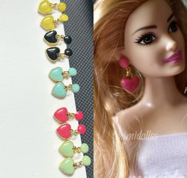 Set of earrings for dolls | set of 5