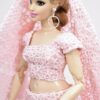 Pink lehenga for curvy doll