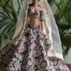 Printed cotton Indian lehenga for doll