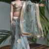 Embroidered Indian saree for a curvy doll