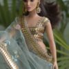 Embroidered Indian saree for a curvy doll